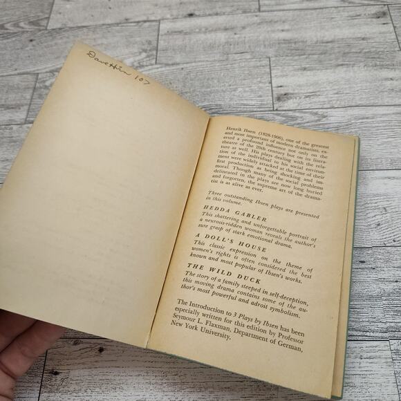 3 Plays by Isben (Hedda Gabler / A Dolls' House / The Wild Duck) - Dell 1968 PB - Picture 8 of 14